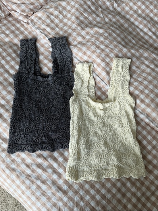 Free People Tops - Free People love letter knit tank top